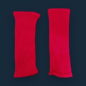 10” leg warmers red